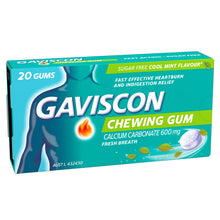 Load image into Gallery viewer, Gaviscon Chewing Gum Cool Mint 20 gums