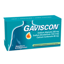 Load image into Gallery viewer, Gaviscon Chewable Tablets Peppermint Heartburn &amp; Indigestion Relief 48 Pack
