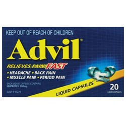 Advil Liquid 20 Capsules