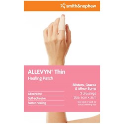 Allevyn Thin Healing Patch 6cm x 5cm 3 Dressings