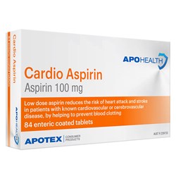 ApoHealth Cardio Aspirin 84 Tablets