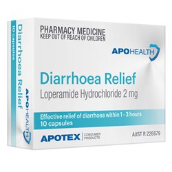 ApoHealth Diarrhoea Relief 2mg 10 Capsules