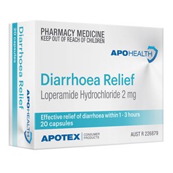 ApoHealth Diarrhoea Relief 2mg 20 Capsules