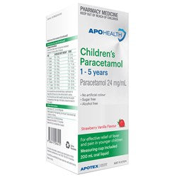 ApoHealth Children's Paracetamol  1 to 5 years 200ml