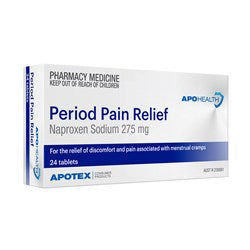 ApoHeatlh Period Pain Relief 24 Tablets