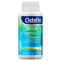 Ostelin Vitamin D & Calcium 60 Chewable Tablets