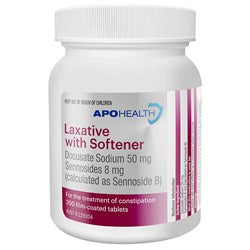ApoHealth Laxative With Softener 200 Tablets