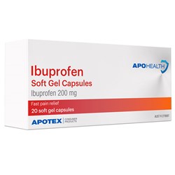 ApoHealth Ibuprofen Soft Gel Capsules 20 Blister Pack