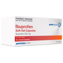 ApoHealth Ibuprofen Soft Gel Capsules 40 Blister Pack