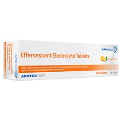Apohealth Effervescent Electrolyte Orange 20 Tablets