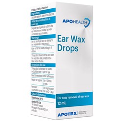 ApoHealth Ear Wax Drops 12ml
