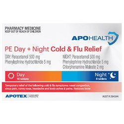 ApoHealth PE Day & Night Cold & Flu Relief 24 Tablets