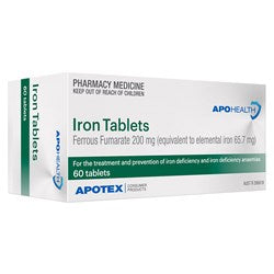 ApoHealth Iron Tablets 60 Tablets