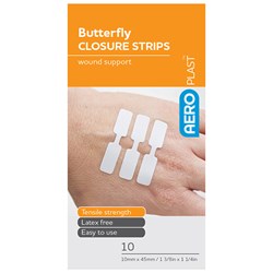 AeroPlast Butterfly Closure Strips 10 Pack