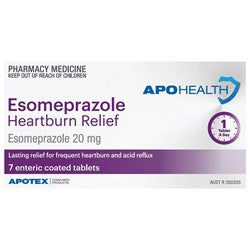 ApoHealth Esomeprazole 20mg Heartburn Relief 7 Tablets