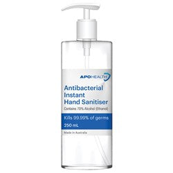 ApoHealth Antibacterial Hand Sanitiser 250ml