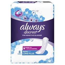 Always Discreet Long Plus Pads 8 Pack
