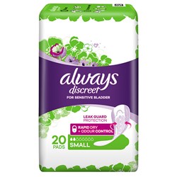 Always Discreet Small Pads 20 Pack