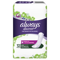 Always Discreet Normal Pads 12 Pack