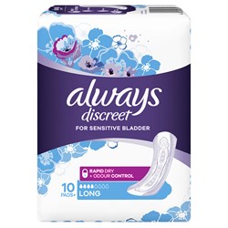 Always Discreet Long Pads 10 Pack